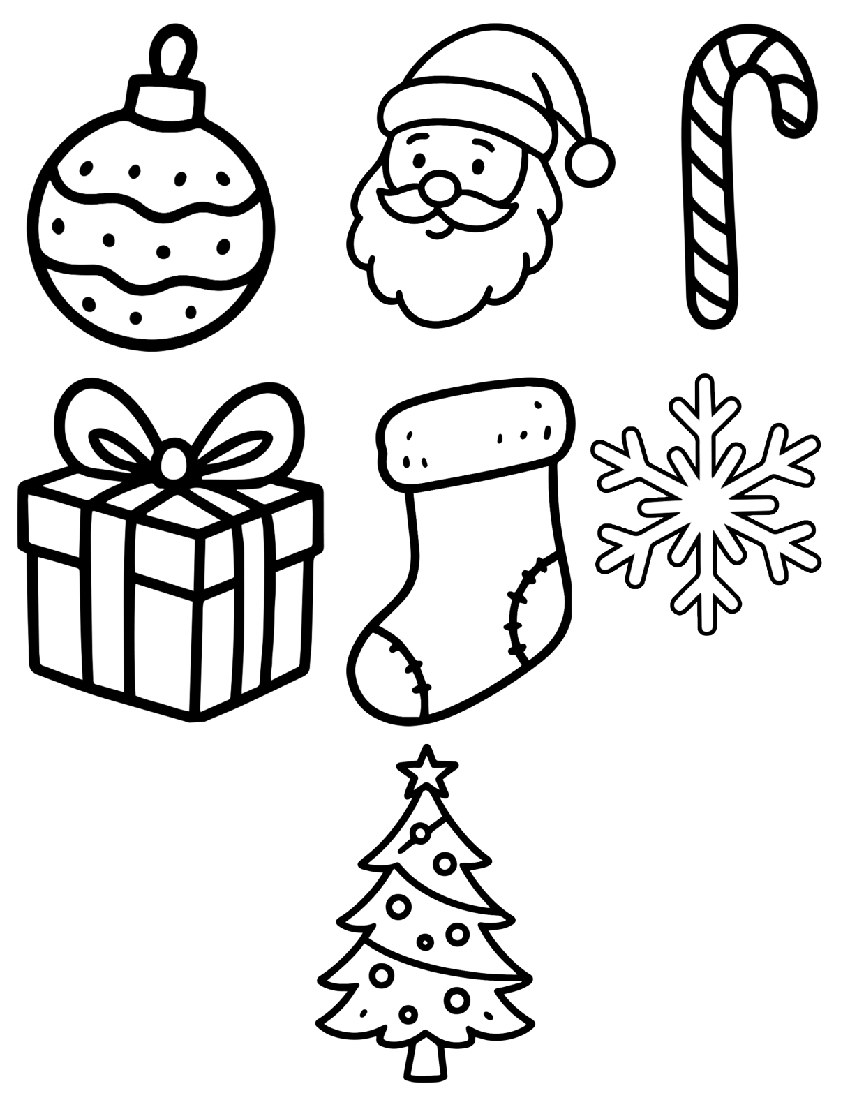 Free Printable Christmas Drawings, Paper Decorations, & ClipArt to ...
